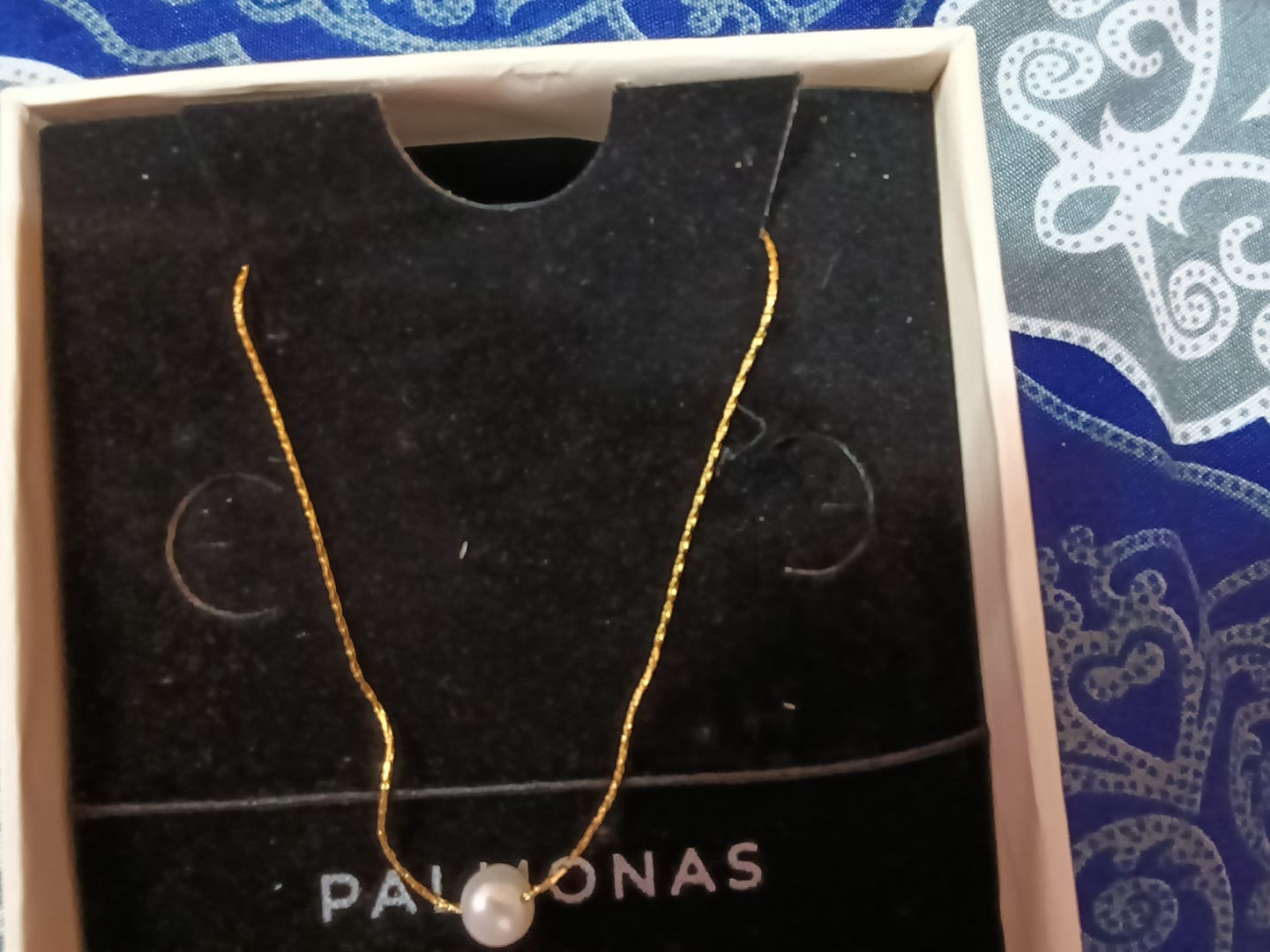 Customer photo review of Delicate Pearl Necklace