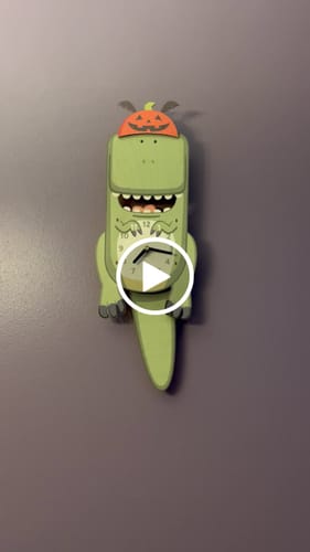 Customer video review of Ralphie the T-Rex Pendulum Clock