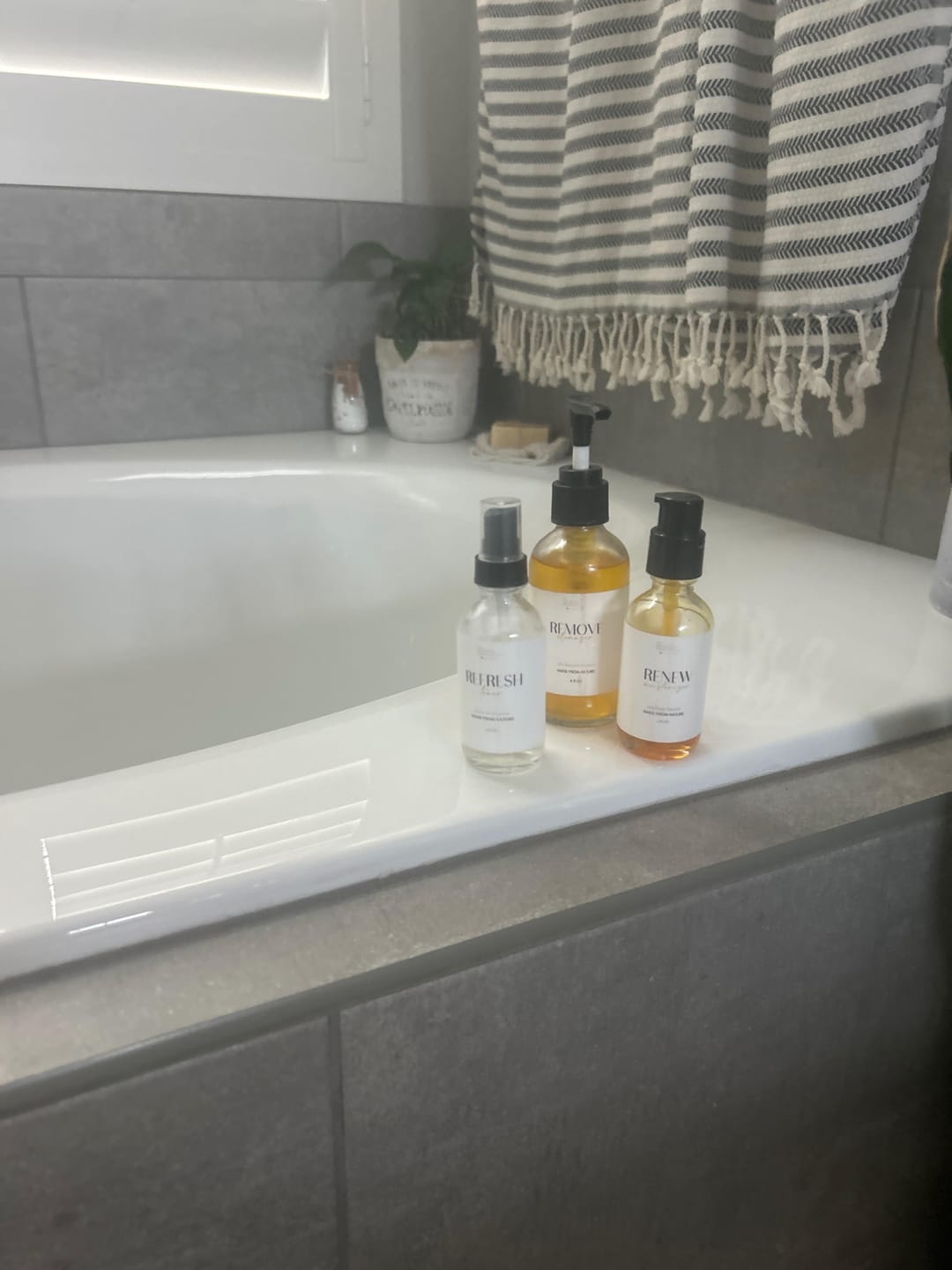 Customer photo review of Glow Up All Natural, Organic Skin Care Set to Heal Skin