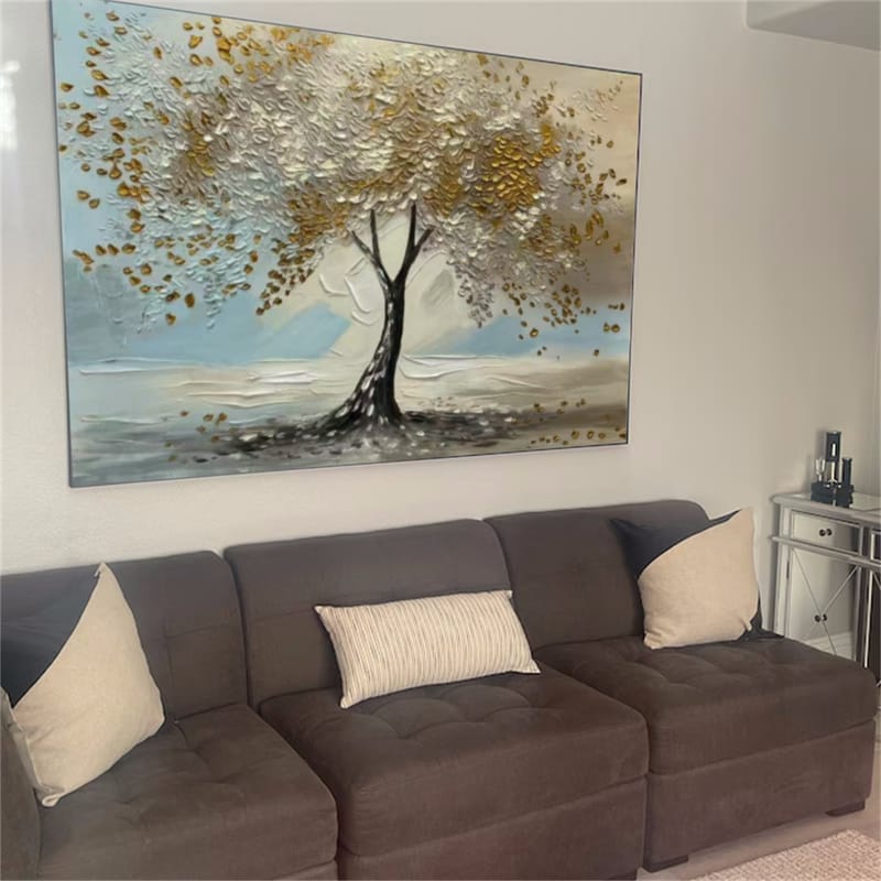 Customer photo review of Tree Abstract Textured Wall Art #TP042