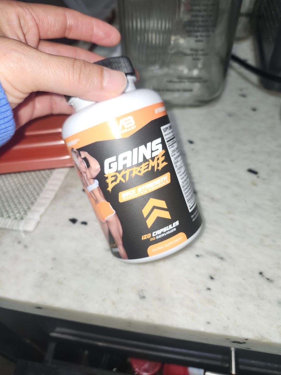 Customer photo review of Gains Extreme (Muscle Builder)