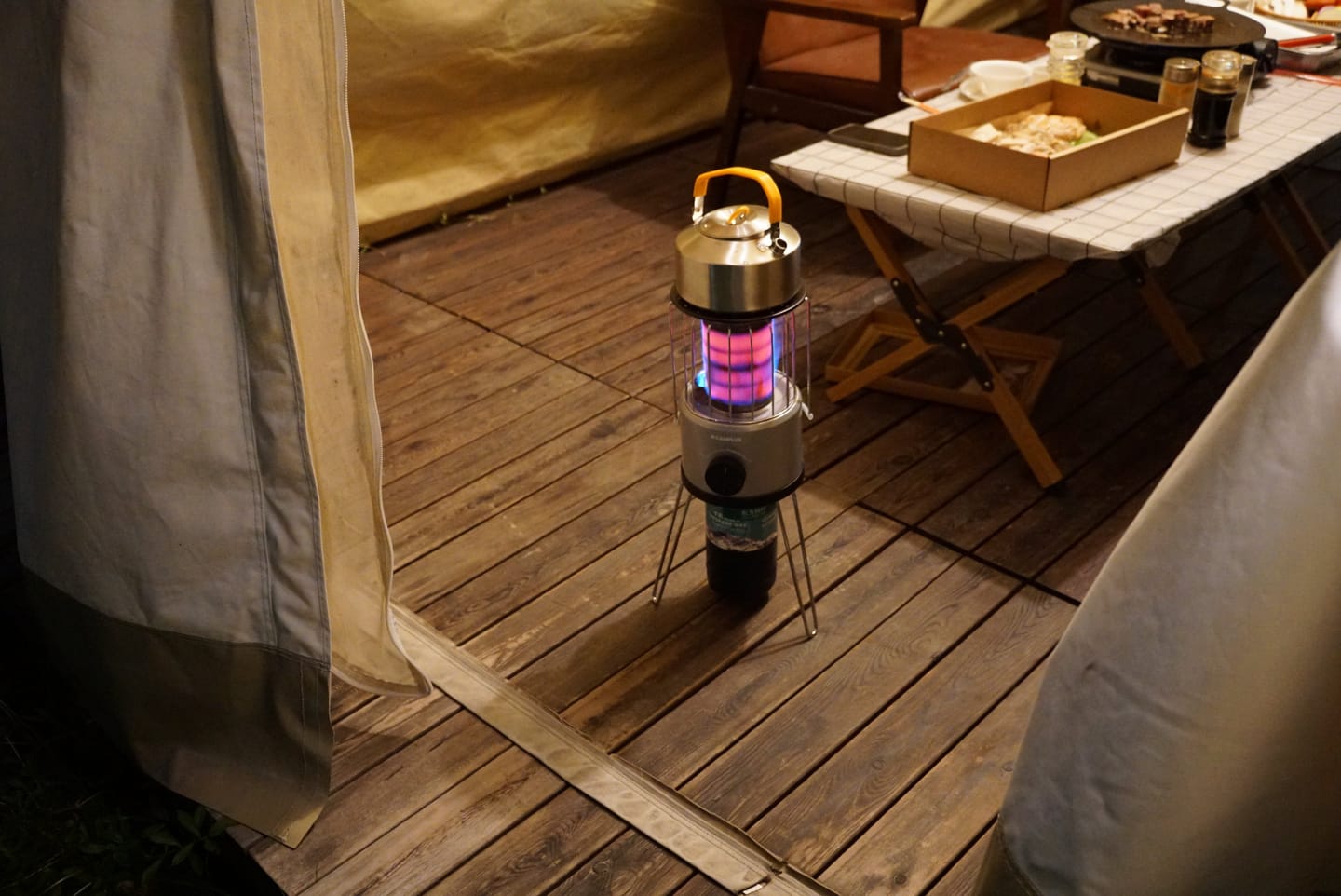 Customer photo review of CAMPLUX NanoAir 2 Portable Gas Heater 2.34kW 360° Outdoor Butane Heater for Camping & Garden