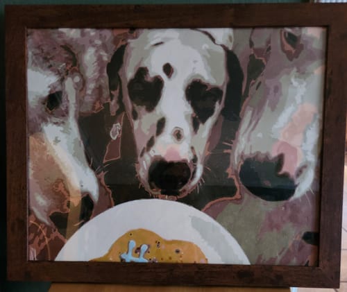 Customer photo review of Custom Paint by Numbers Kit