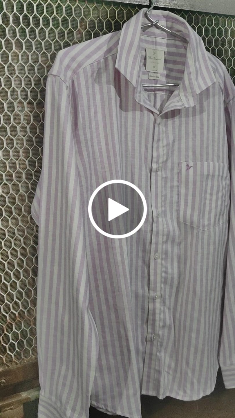 Customer video review of Mild Lavender & White Stripes -Full-Bamboo Linen