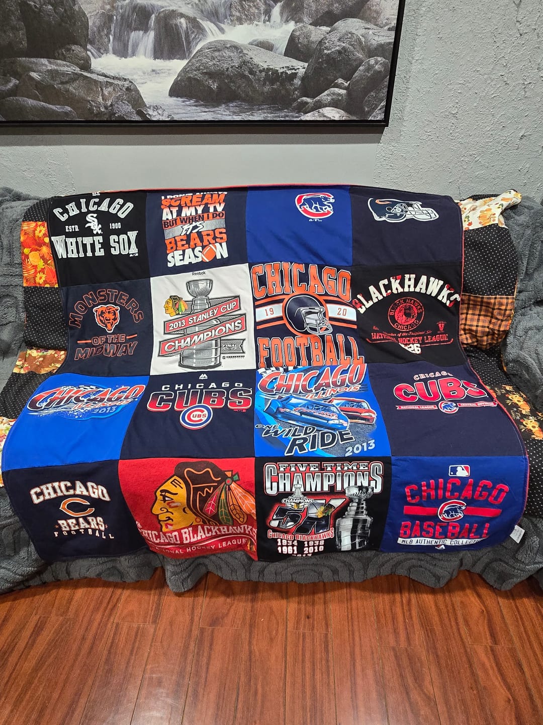 Customer photo review of Quilts for Large and XL T-Shirts
