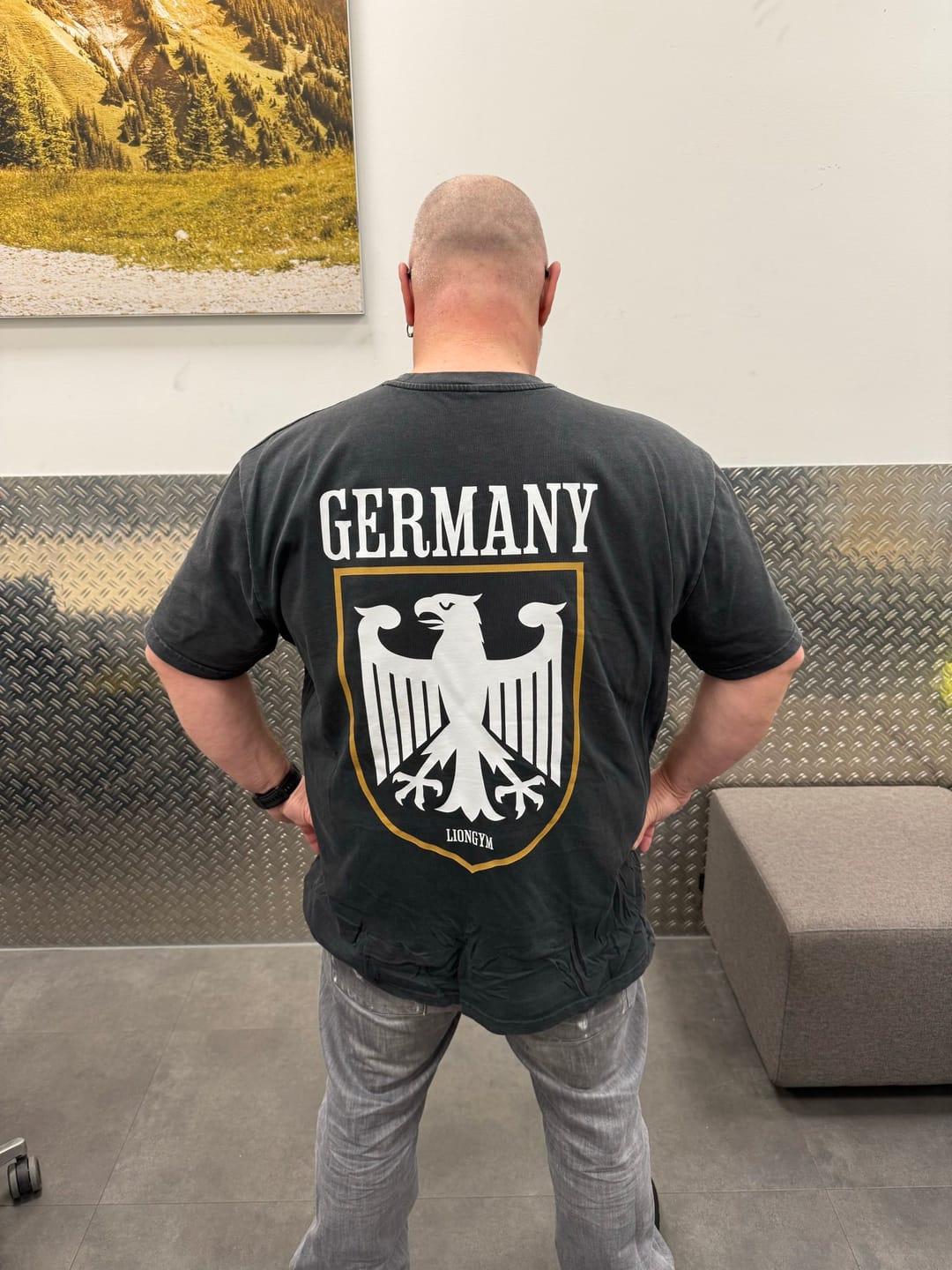 Customer photo review of GERMANY V2 Unisex Oversized Shirt (Backprint)