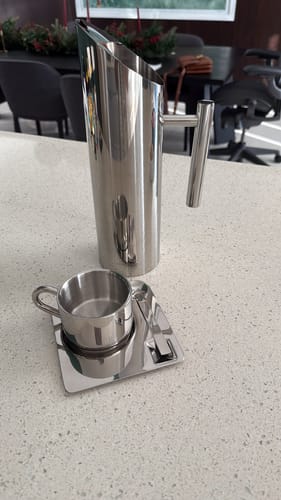 Customer photo review of Stainless Steel Water Carafe