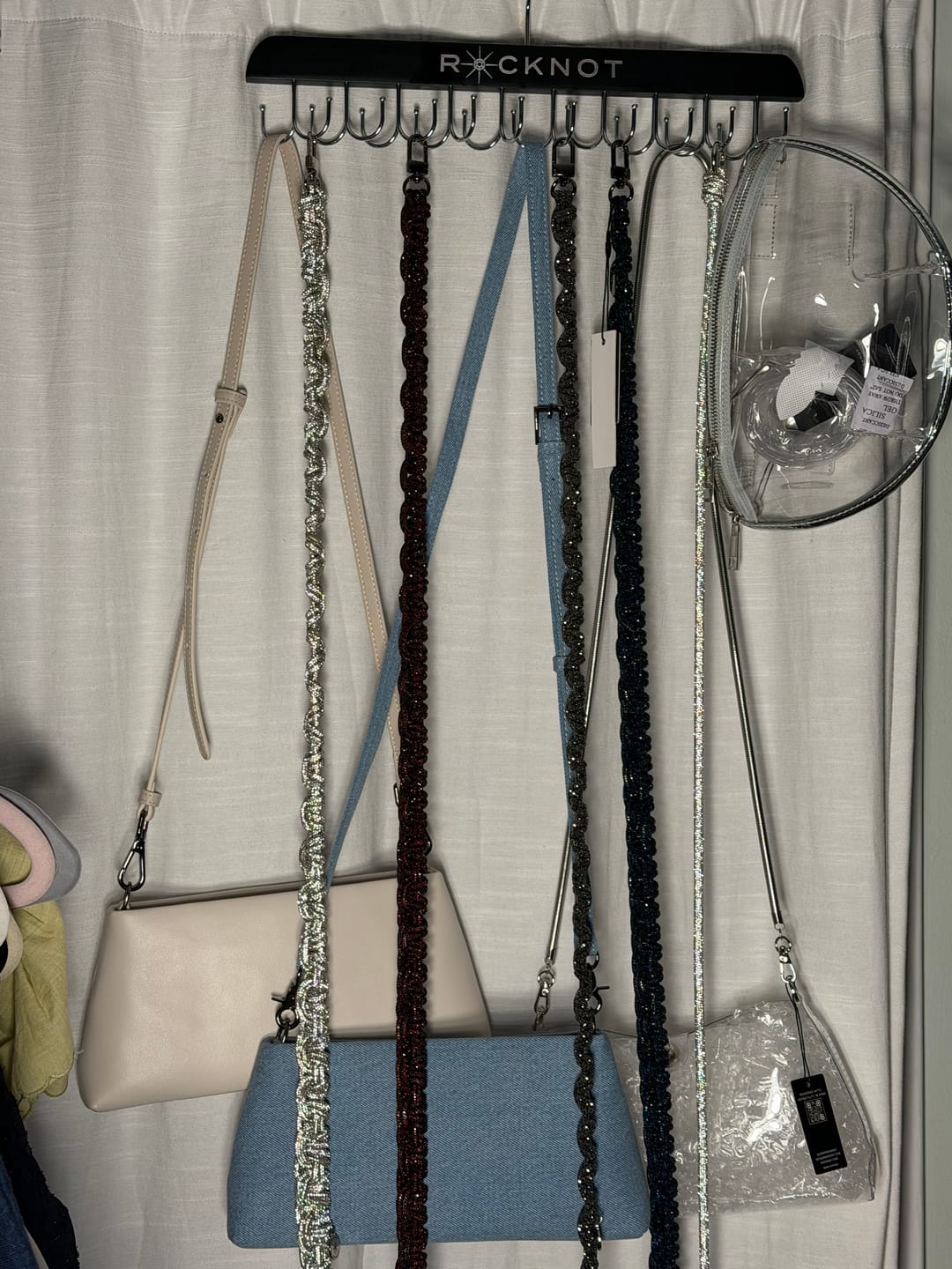 Customer photo review of PURSE STRAP / JEWELRY ORGANIZER