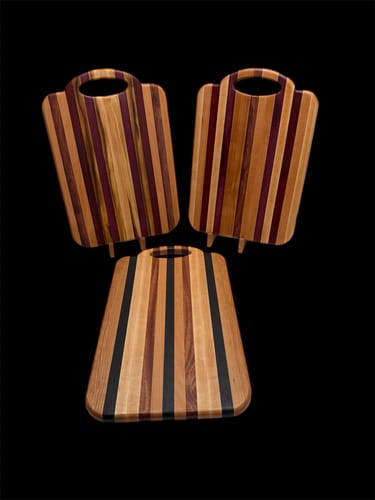 Customer photo review of Oval Grip Handle Acrylic Router Template