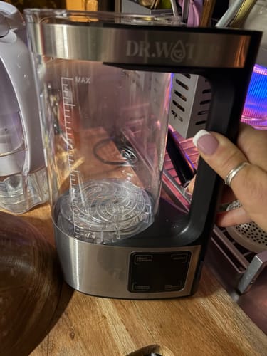 Customer photo review of HydroPitcher 68oz – Glass Hydrogen Pitcher with Chlorine Removal