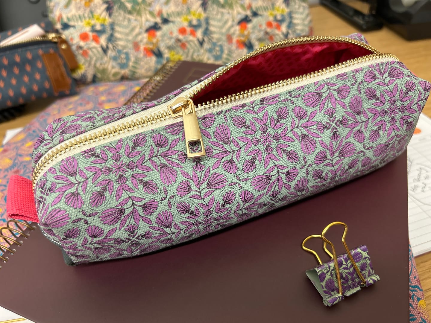 Customer photo review of Pen Pouch, Garden Song