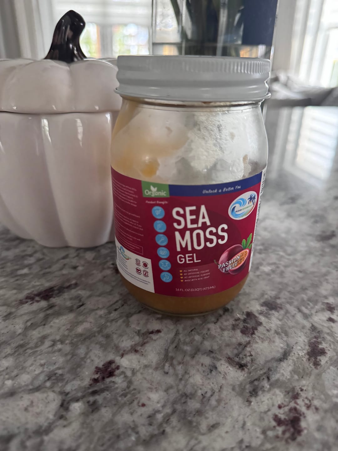 Customer photo review of Passion Fruit Sea Moss Gel