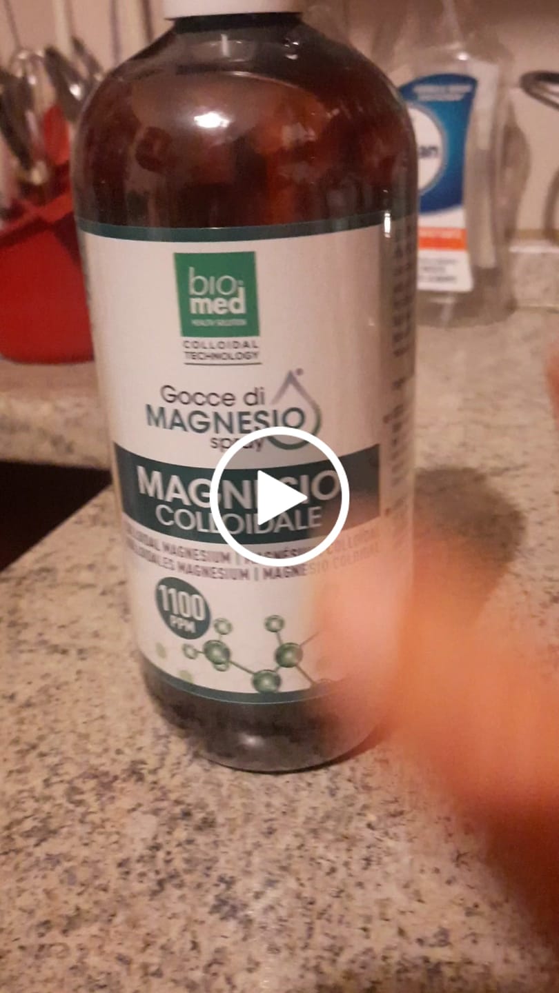 Customer video review of MAGNESIO COLLOIDALE SPRAY SUBLINGUALE BIOMED 1100 ppm - 500 ml