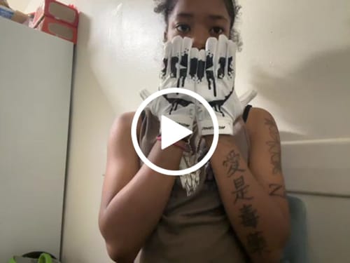 Customer video review of Sinister Football Gloves - VPS1 by Phenom Elite