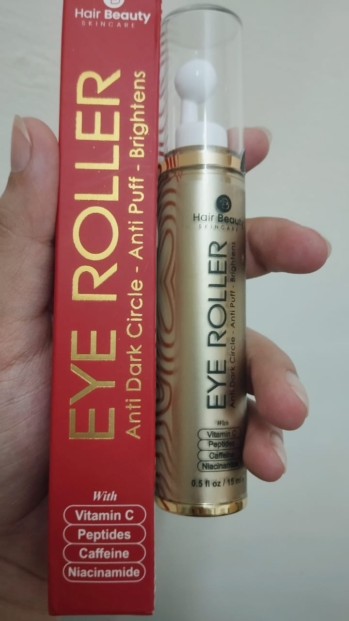 Customer photo review of Eye Roller | Eliminates Dark Circles & Puffy Eyes