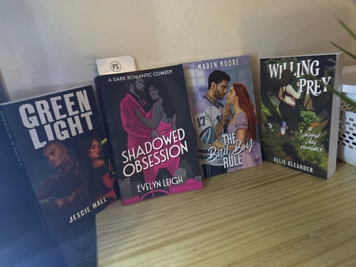 Customer photo review of smut slut book club subscription