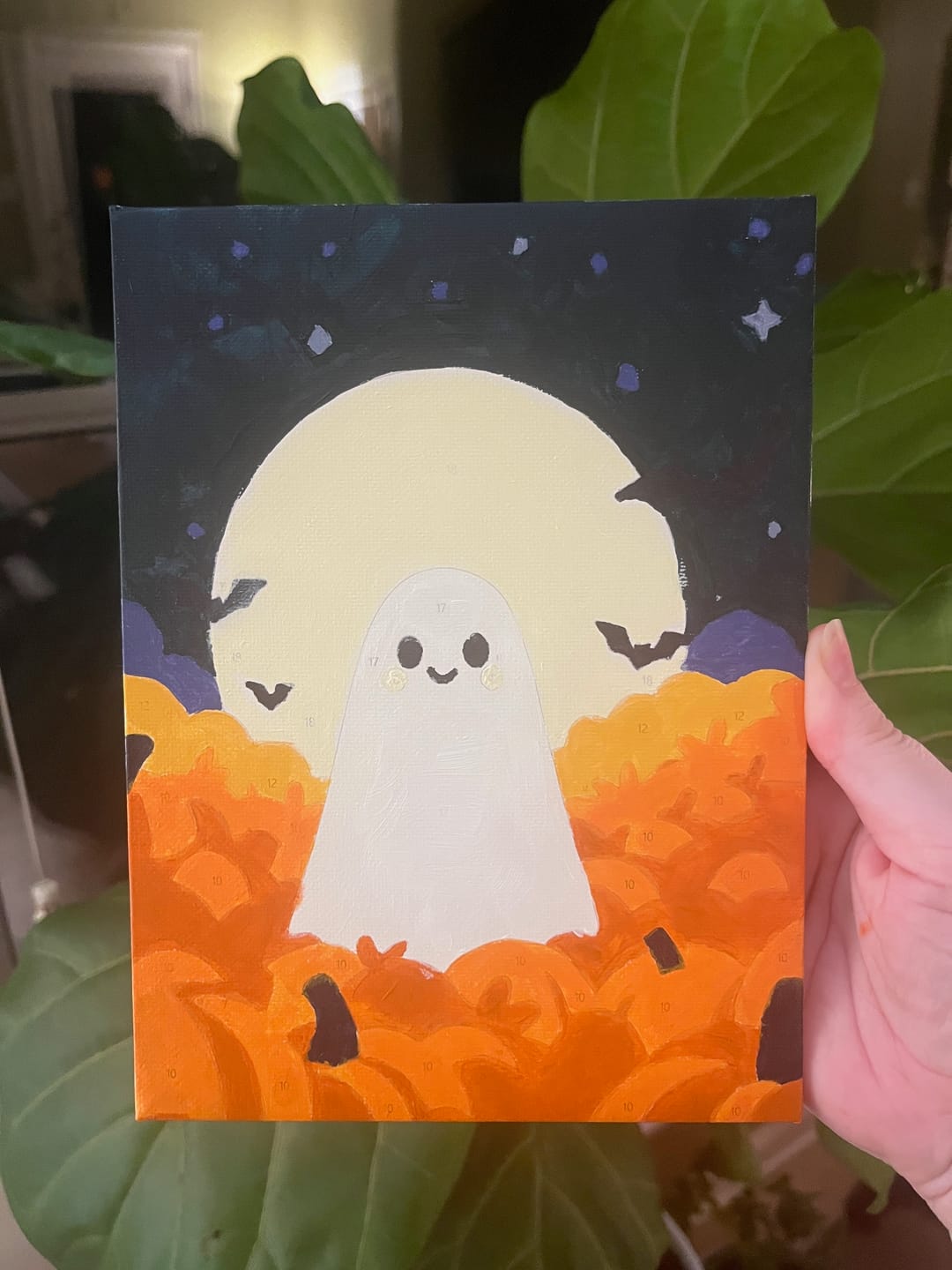 Customer photo review of 6 Mini Paintings - Spooky Autumn Set