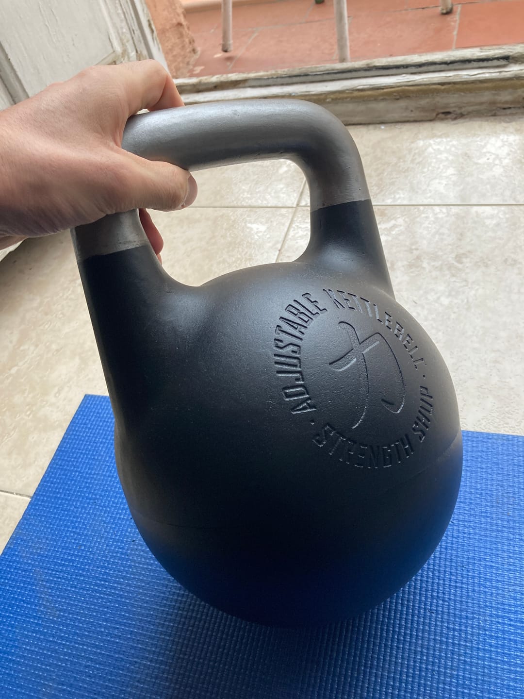 Customer photo review of Adjustable Kettlebell 12kg-32kg, Competition Style