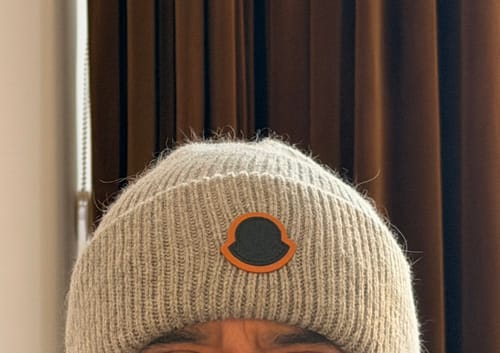Customer photo review of BEANIE HAT IN CLOUD GRAY WOOL 438127