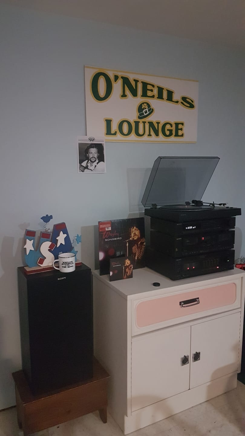 Customer photo review of Waylon Jennings "Songbird" Black Vinyl LP Pre-Order