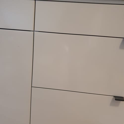 Kundeanmeldelse med bilde av Foliesletter og kniv