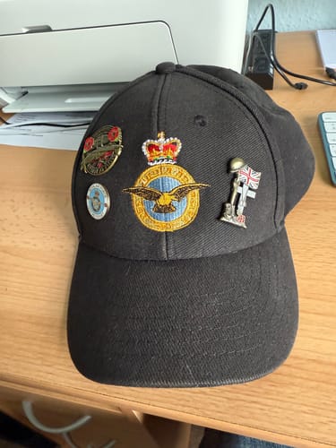 Customer photo review of RAF Crest Poppy Pin Leaf 3cm