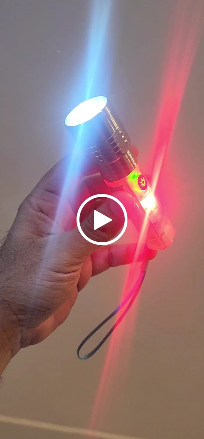 Customer video review of Lot Imported Coba USB Rechargeable Flashlight