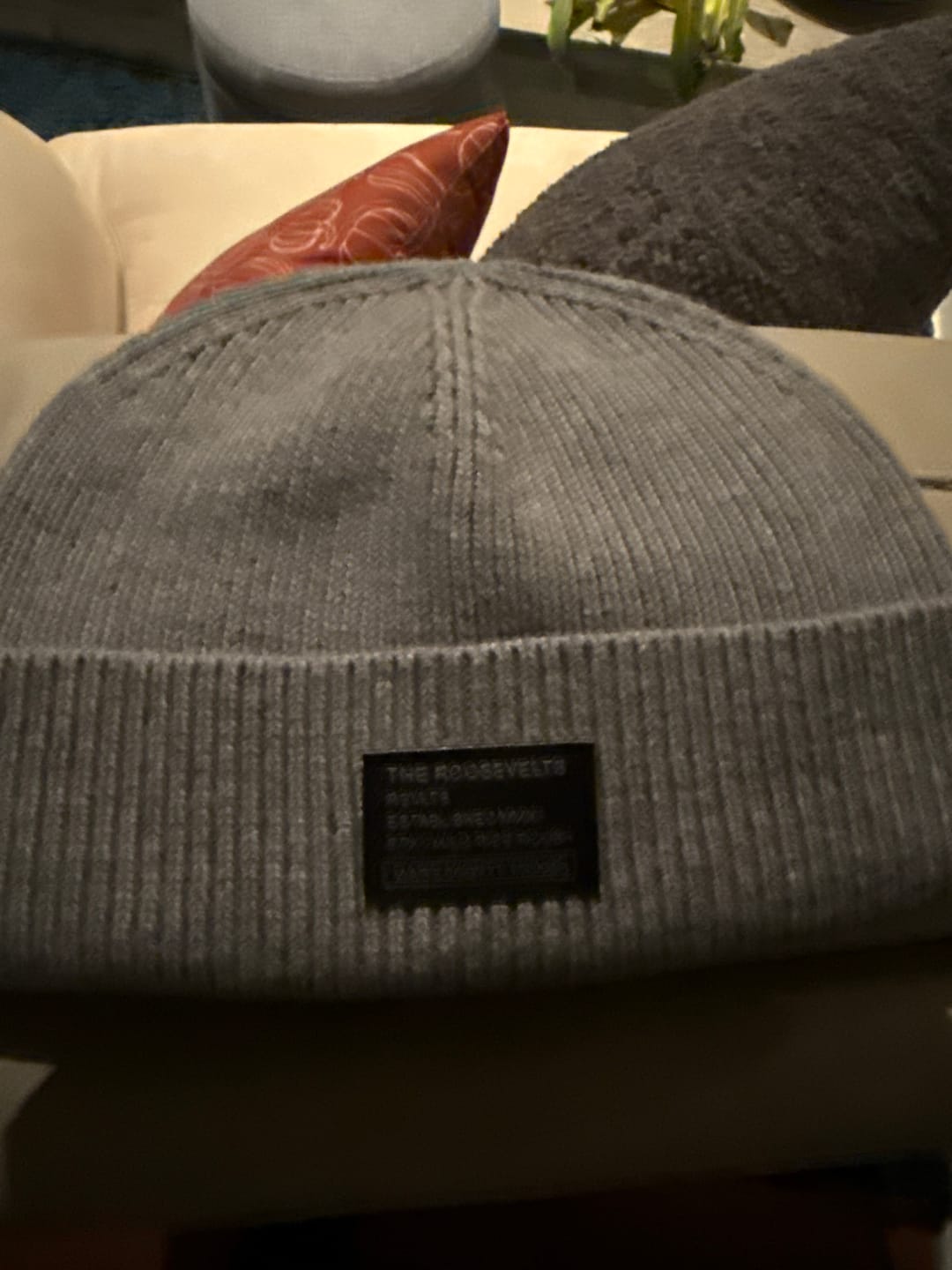 Customer photo review of Merino Wool RSVLTS Limestone Beanie
