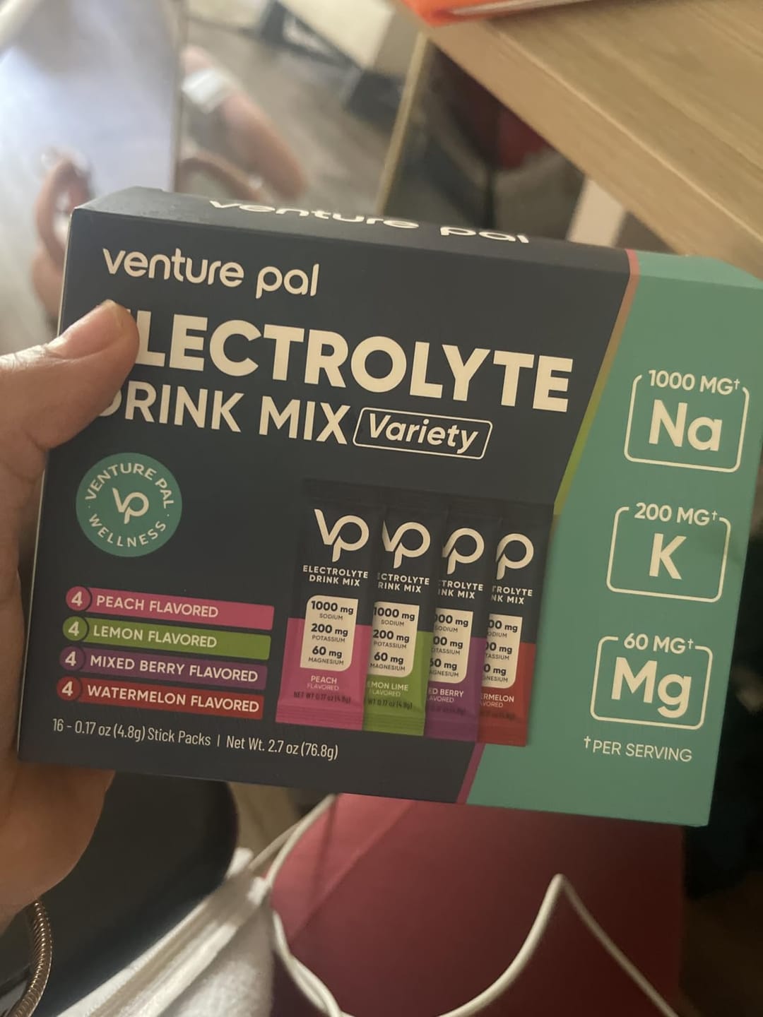 Customer photo review of High Sodium Sugar-Free Electrolyte Powder Packets - 16 Sticks