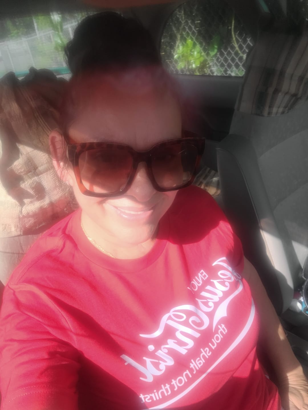 Customer photo review of Thou Shalt Not Thirst T-Shirt