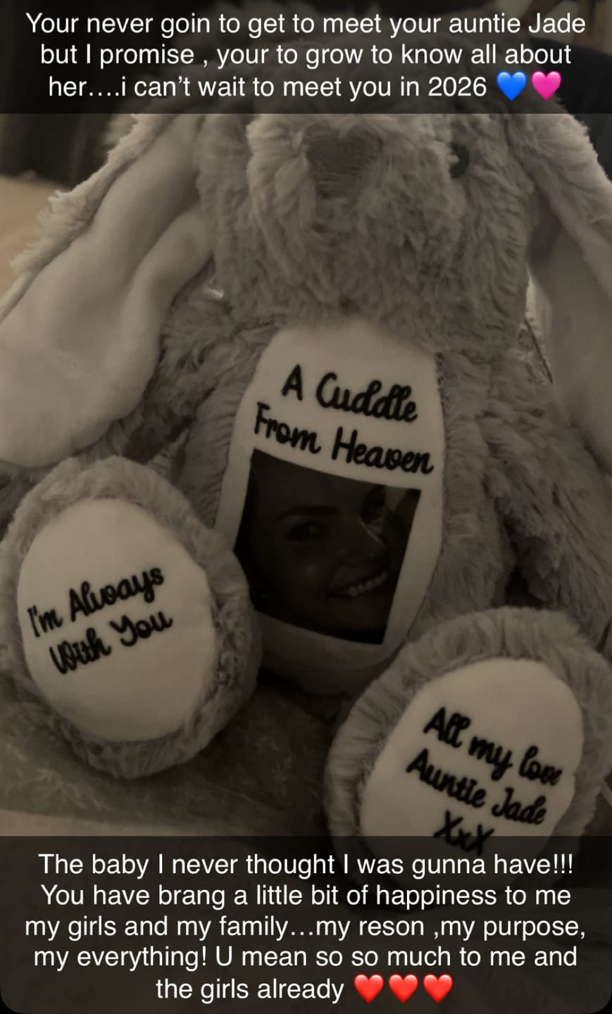 Customer photo review of Design a Personalised Grey Bunny Teddy – Add Your Photo, Name or Message