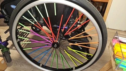 Customer photo review of Réflecteurs pour rayon de vélo