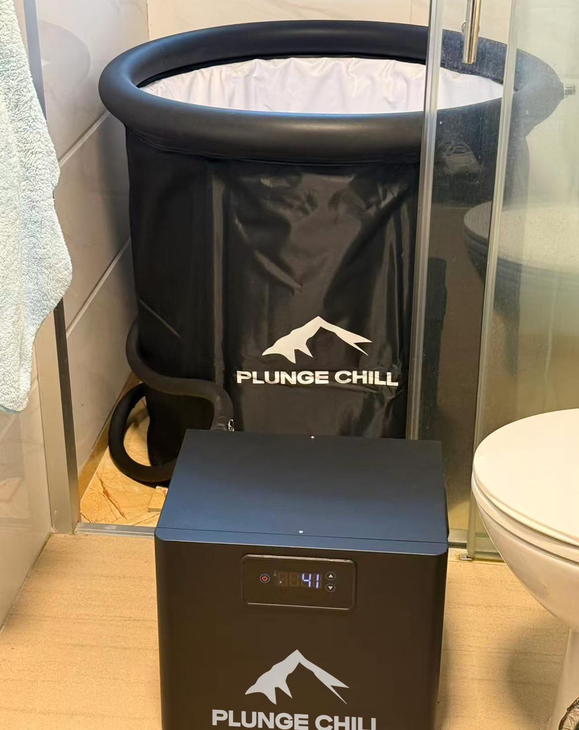 Customer photo review of Cold Plunge Tub with Chiller