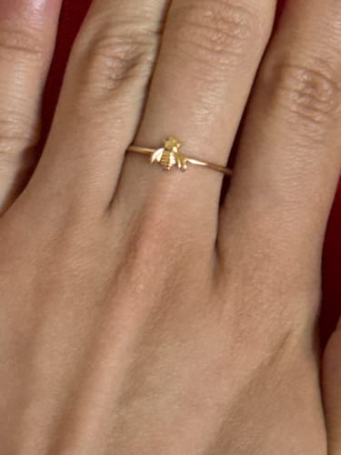 Customer photo review of Tiny Bumblebee Ring