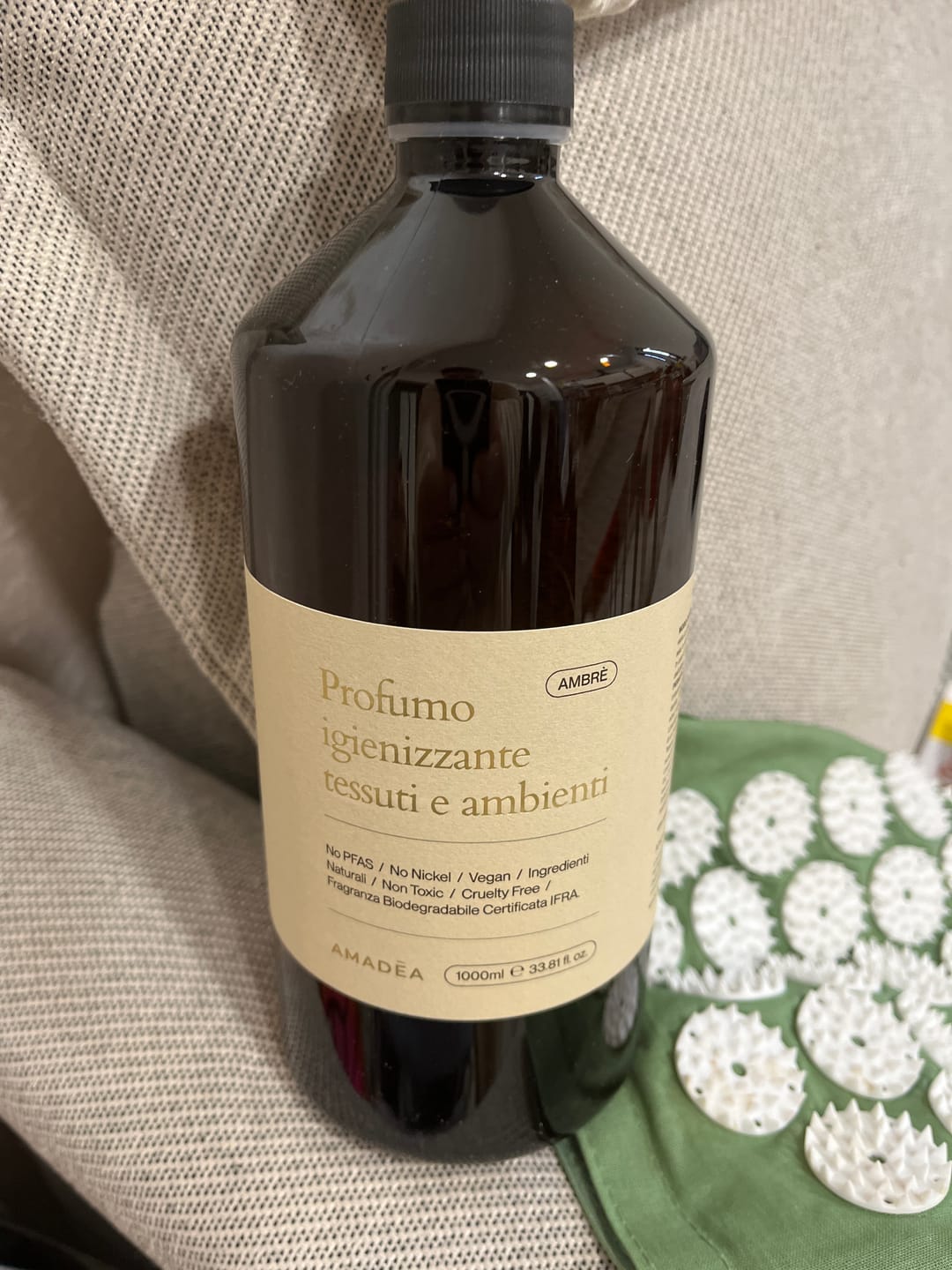 Customer photo review of Profumo "Ambre" - Igienizzante tessuti e ambienti 300ml