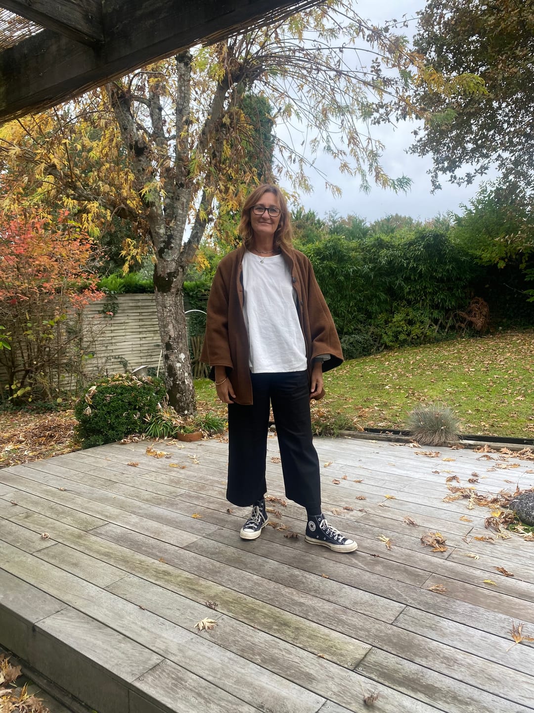 Customer photo review of Pantalon Alex - Sergé de viscose/coton noir