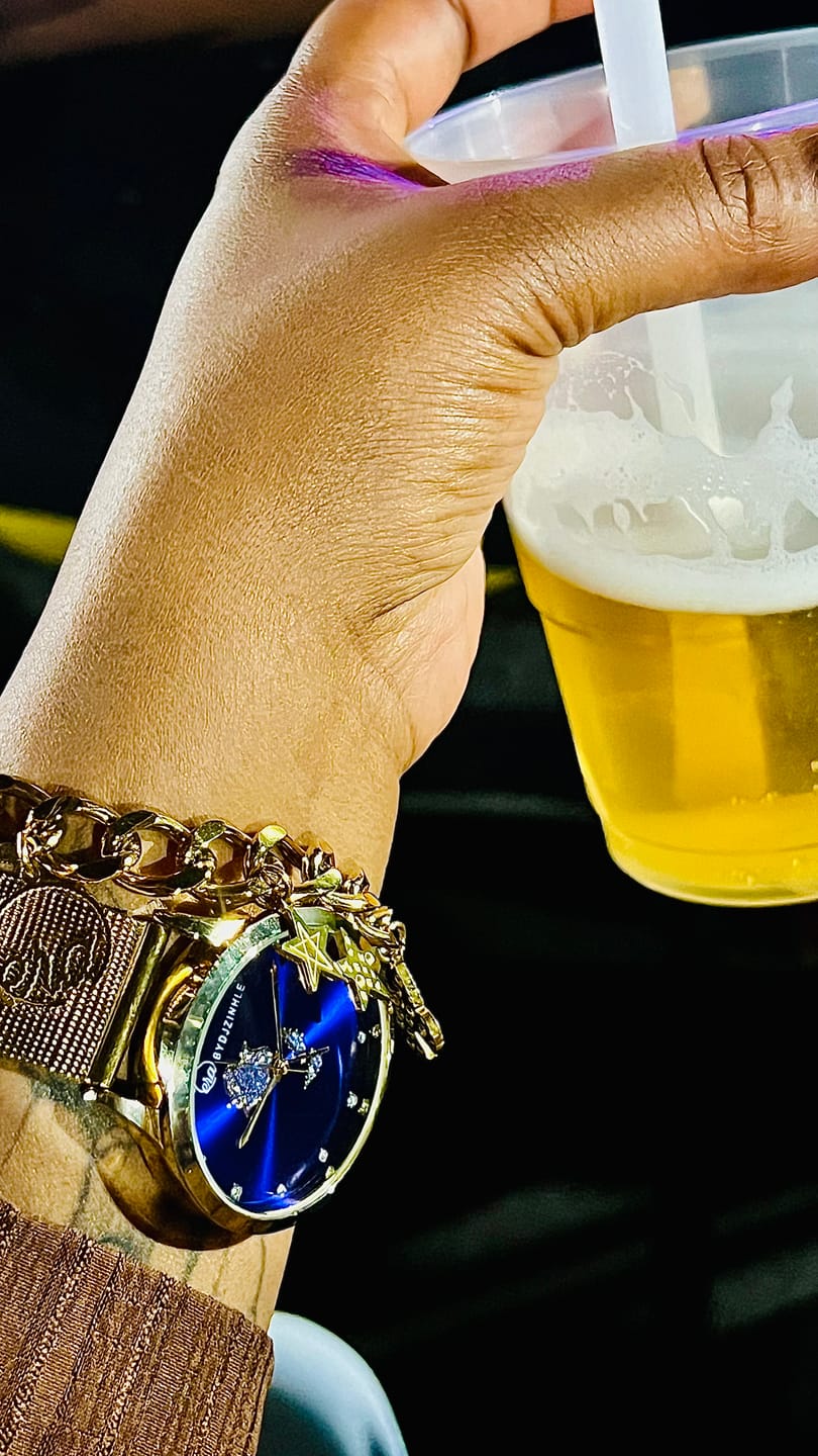 Customer photo review of Gold Era Charm Bracelet & Necklace Set
