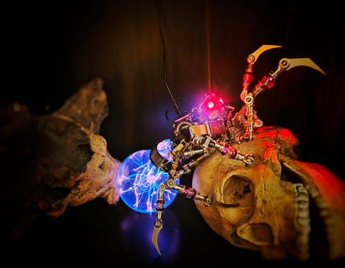 Customer photo review of Cyberpunk Plasma Ball Spider
