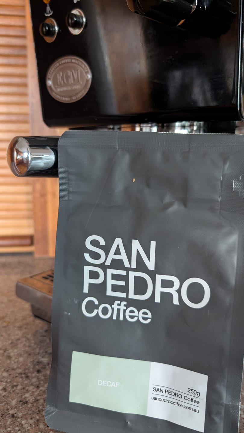 Customer photo review of DECAF Coffee Beans