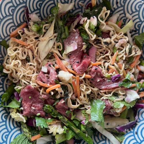 Customer photo review of Qetoe Low Carb High Protein Instant Cup Noodle - COMBO 6 PACK