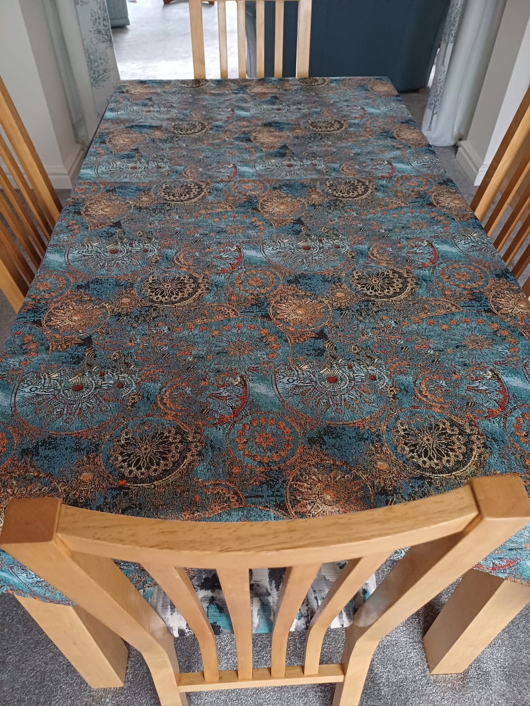 Customer photo review of Wheels of Fortune Tapestry Fabric