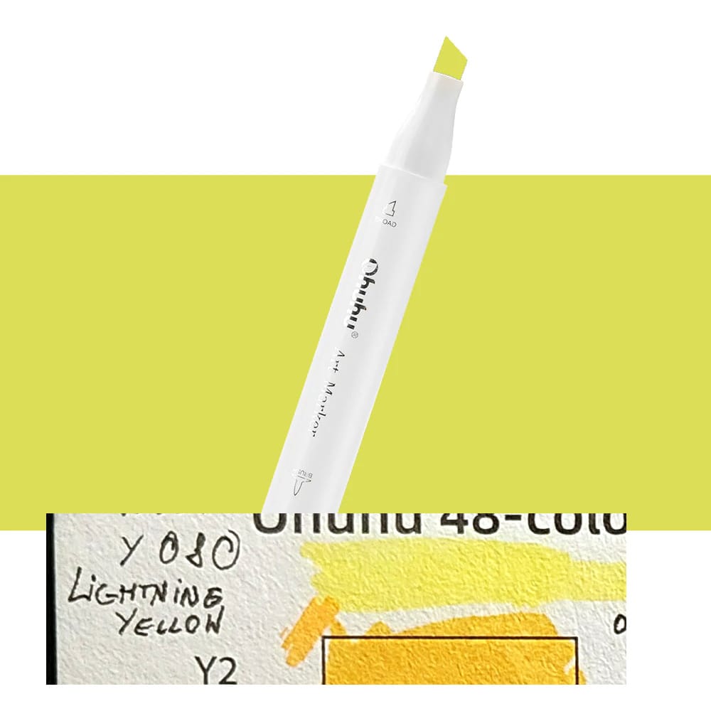 Customer photo review of Ohuhu Honolulu Y080 / Y17 Individual Marker, Brush & Chisel