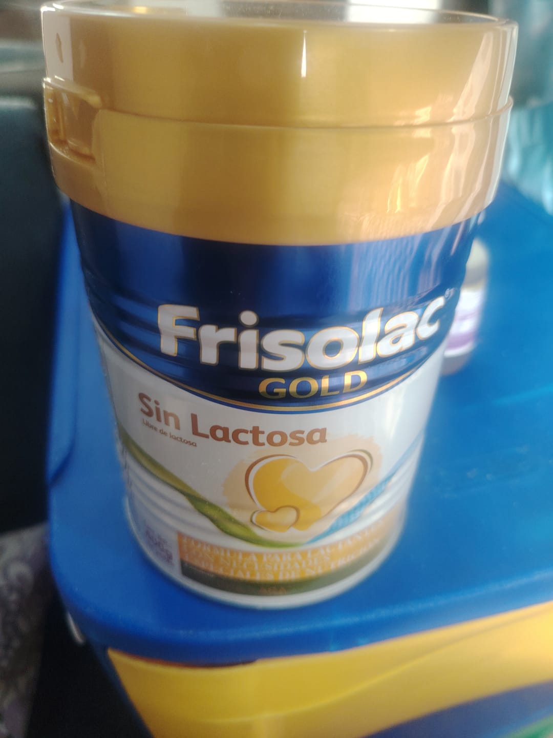 Customer photo review of Frisolac Gold Sin Lactosa (0 A 12 Meses) Pack C/ 800 Gr