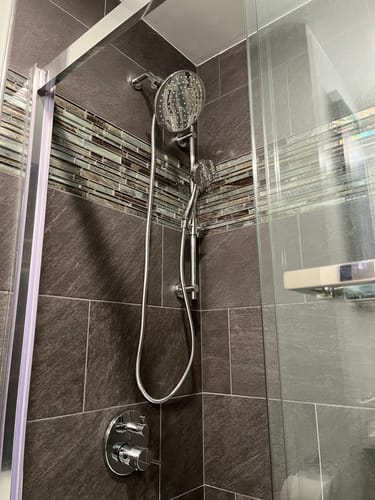 Customer photo review of 3-Spray Low Flow Dual Shower Head