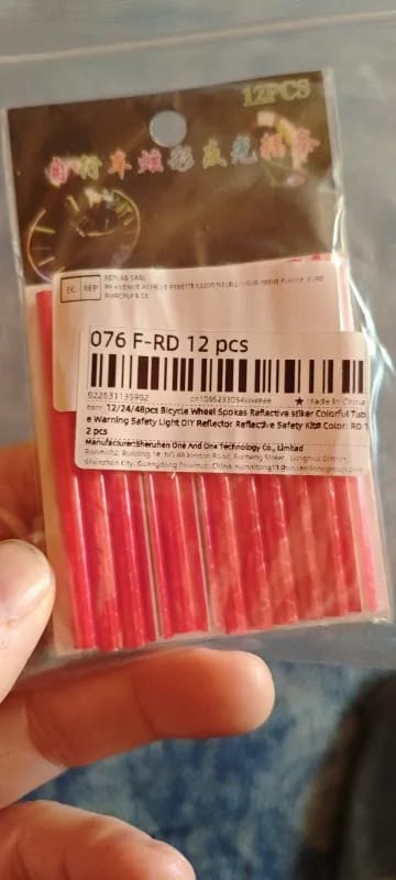 Customer photo review of Réflecteurs pour rayon de vélo