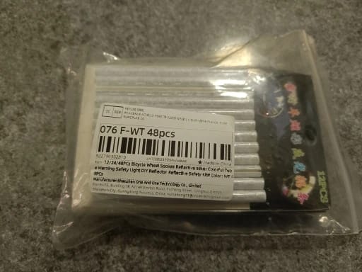 Customer photo review of Réflecteurs pour rayon de vélo