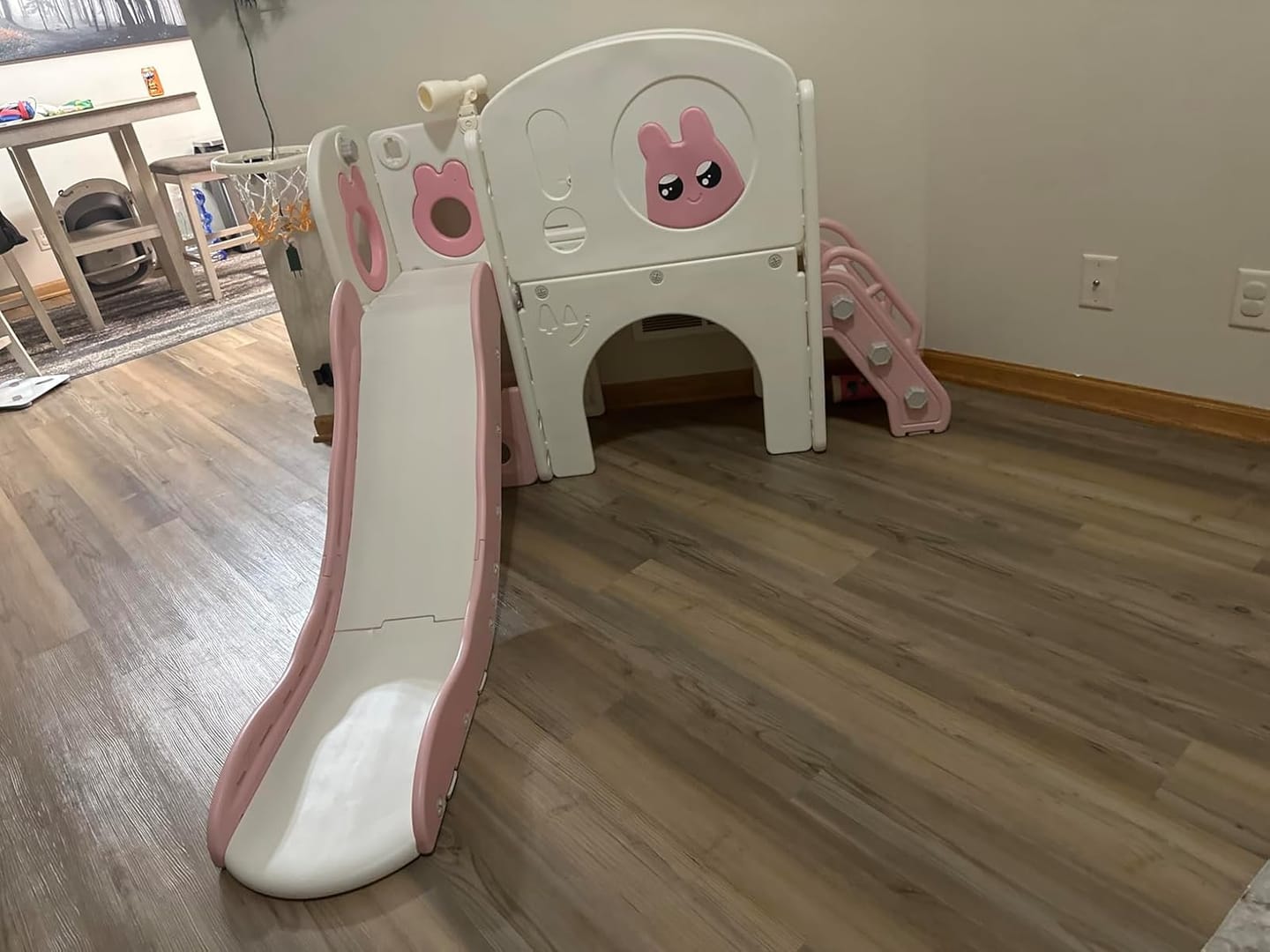 Customer photo review of TOBBI & NYEEKOY 8-in-1 Toddler Slide Climber Set