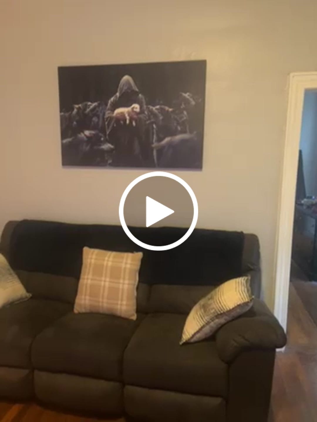 Customer video review of The Hand Of God, Jesus Reaching Into Water, Wall Art Canvas