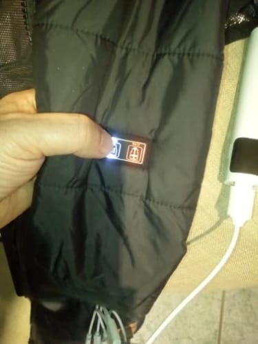 Customer photo review of Heated Vest – 9 Heating Zones, USB Rechargeable & Waterproof