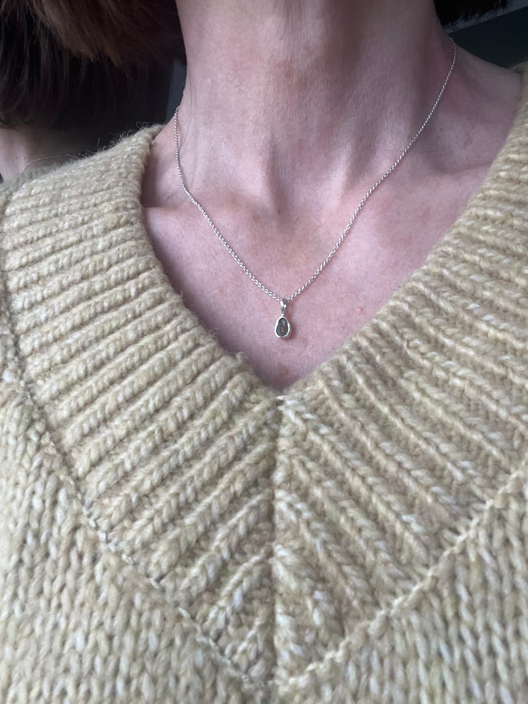 Customer photo review of Moldavite - Mini necklace pendant
